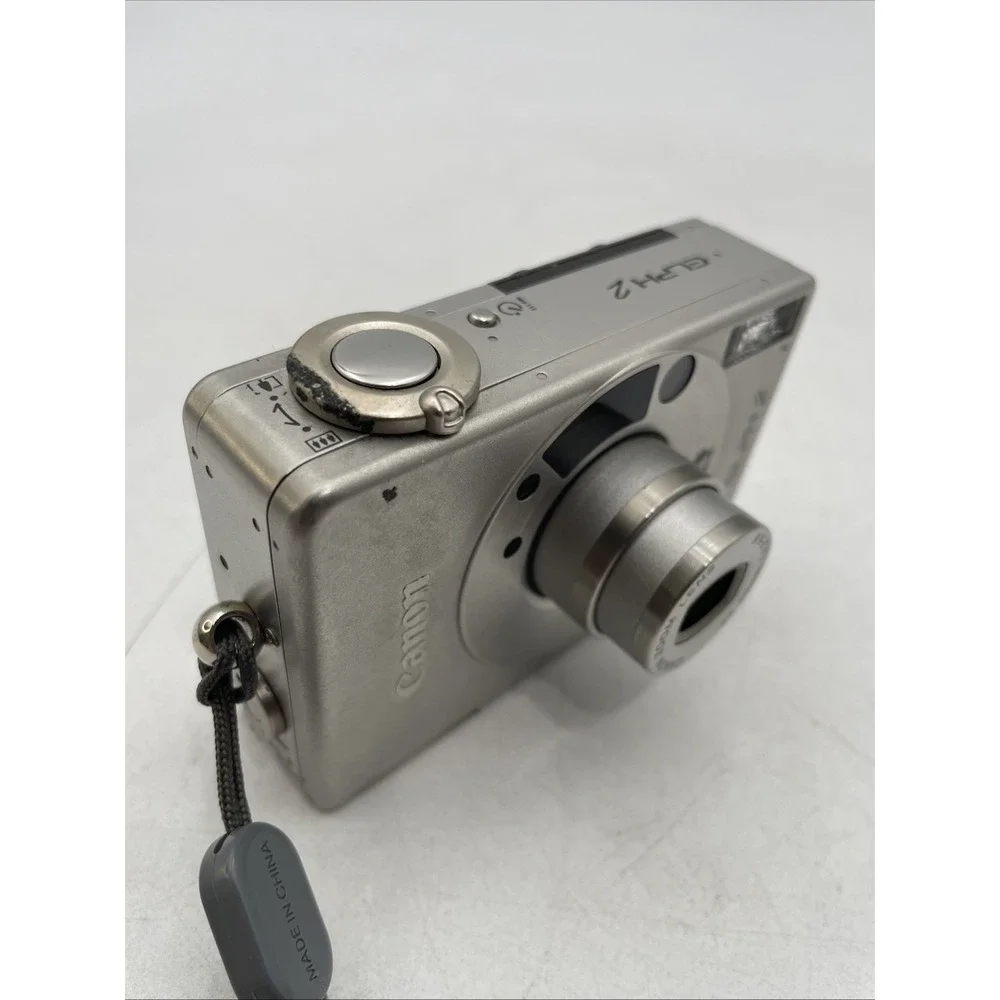Canon ELPH 2 Point & Shoot Digital Camera With Battery +Case-Uses Film Cartridge